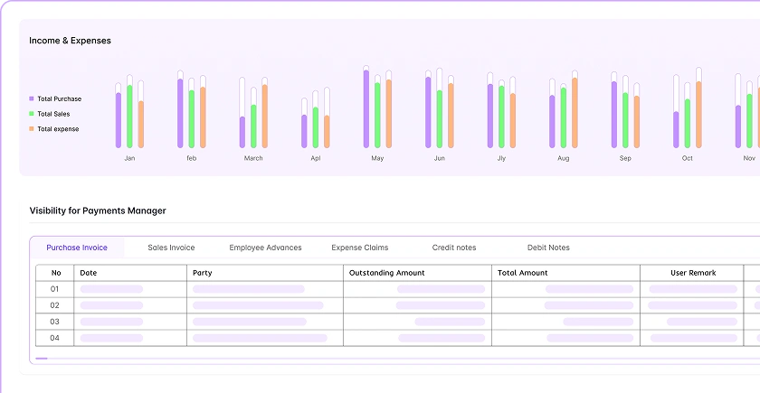 Entires AI accounting module screenshot