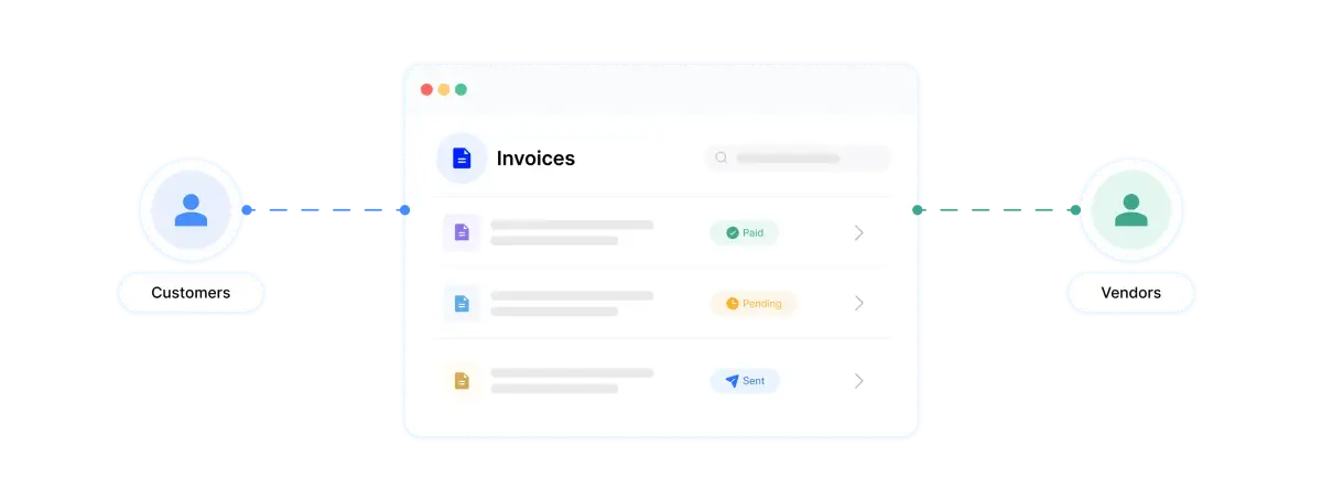 One Invoice Portal for Customers & Vendors
